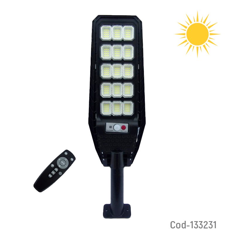 Foco solar para poste, 300 w, 180 led, con control remoto. mayorista — imagen 3
