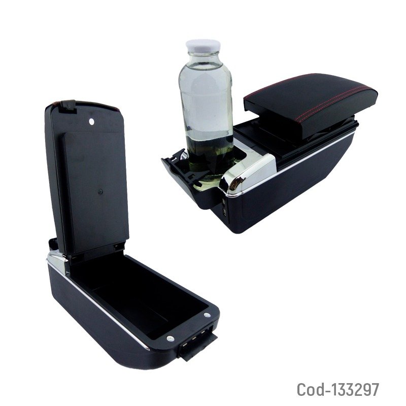 Consola apoya brazos para auto con 7 usb de carga y apoya vasos. mayorista — imagen 3