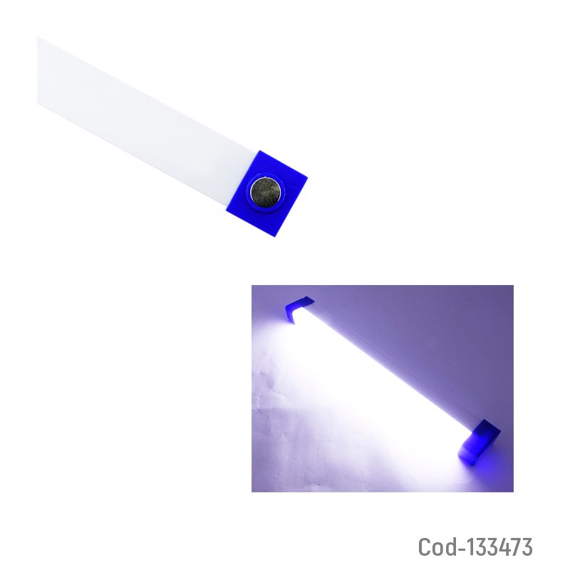 Lampara led modelo bk-300 de emergencia usb recargable de 32 cm con iman. - pack de 10 unidades mayorista — imagen 2