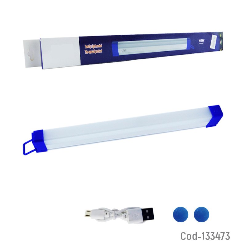 Lampara led modelo bk-300 de emergencia usb recargable de 32 cm con iman. - pack de 10 unidades mayorista — imagen 3