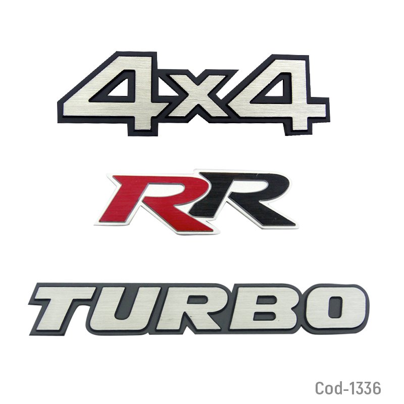 Logo adhesivo, diseños metalicos, para auto - pack de 10 unidades mayorista — imagen 4