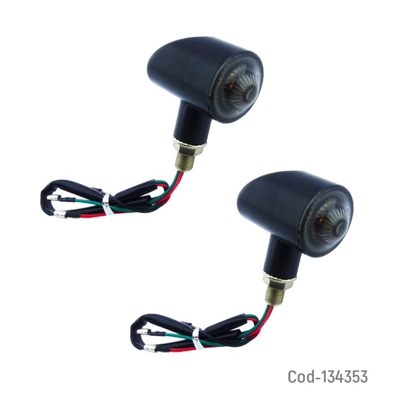 Luz Intermitente LED, Duo Color, AYC, Modelo AC-0259. Para Moto. Set X 2. 6 cm x  5 cm x  3 cm por mayor en Chile