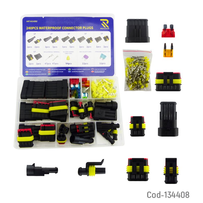 Kit de conectores para iluminacion de auto con 240 pcs (aprox) mayorista — imagen 2