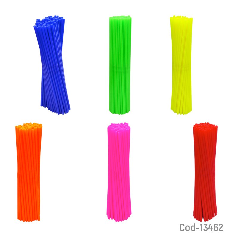 Cubre rayos para moto, de 24cm, 6 colores. set x 72. - pack de 10 unidades mayorista — imagen 2