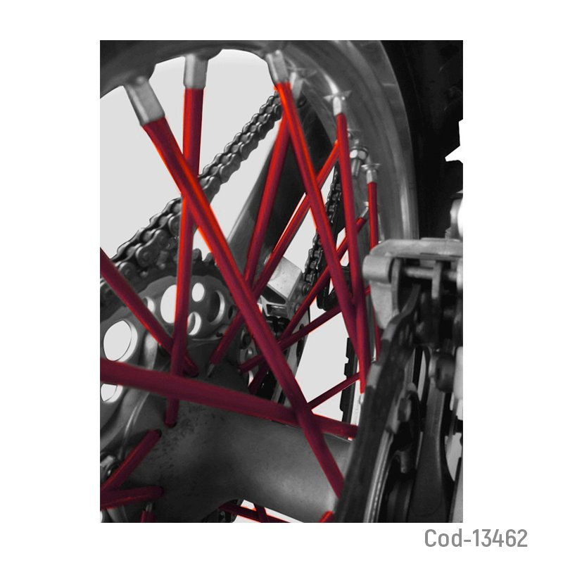 Cubre rayos para moto, de 24cm, 6 colores. set x 72. - pack de 10 unidades mayorista — imagen 3