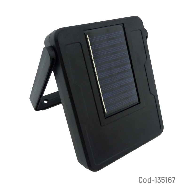 Foco mini solar para pared de 4 placas led cob modelo yk-606. mayorista — imagen 2