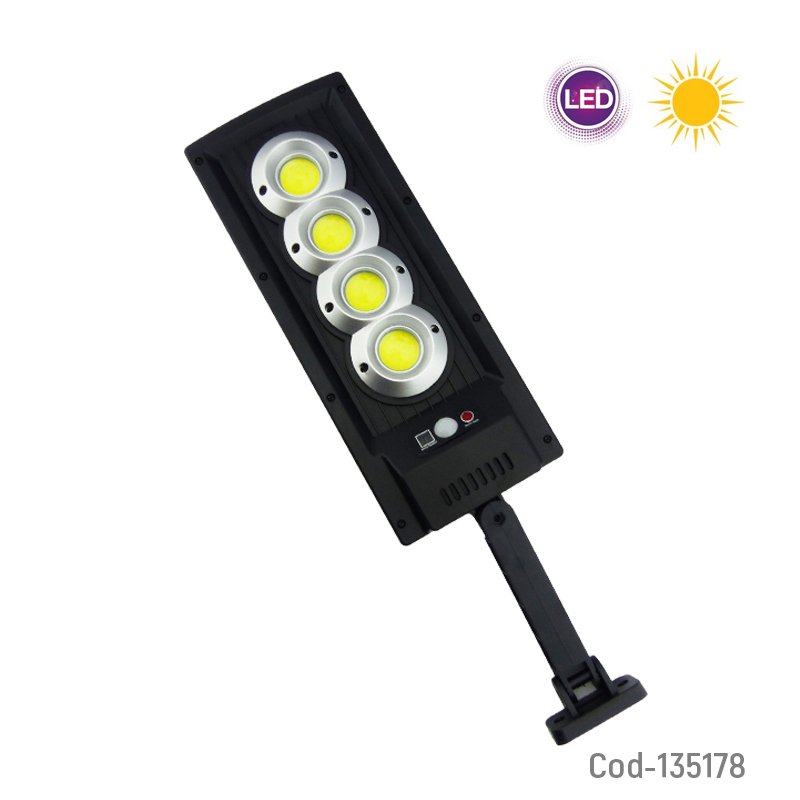 Foco Mini Solar Para Pared De 4 Placas LED COB Con Brazo. 49.5 cm x 13.2 cm x 3.5 cm por mayor en Chile