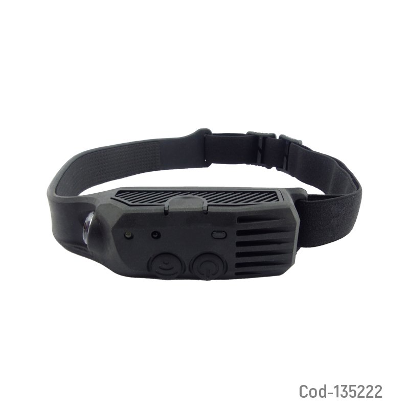 Linterna minero banda led cob + 1 led modelo w689-1 con sensor y duo color. - pack de 10 unidades mayorista — imagen 2