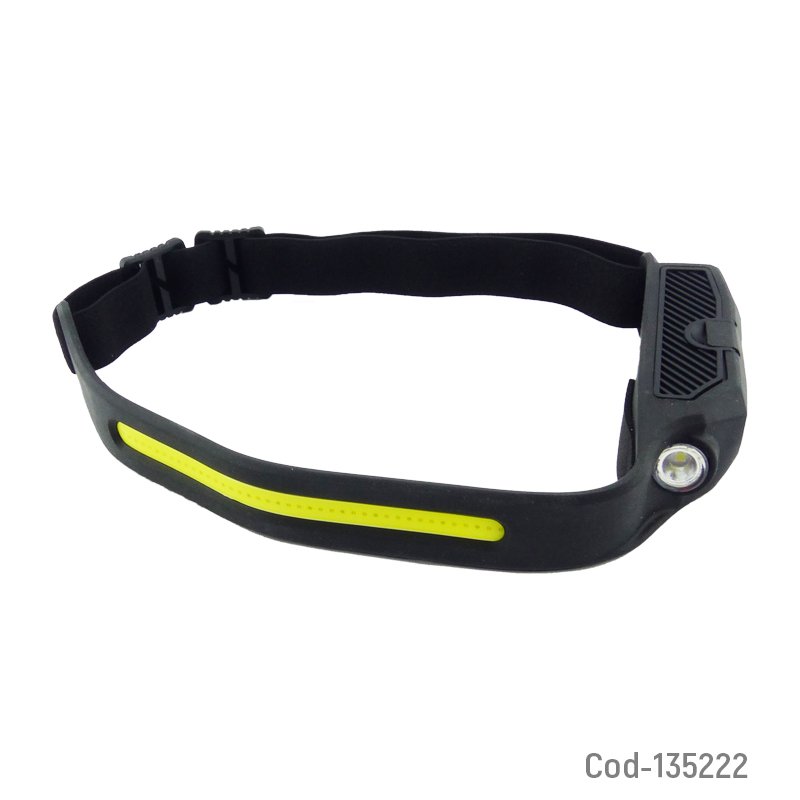 Linterna minero banda led cob + 1 led modelo w689-1 con sensor y duo color. - pack de 10 unidades mayorista — imagen 4