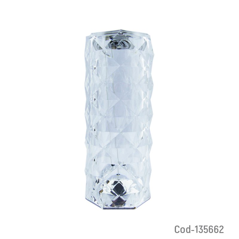 Lampara LED RGB Touch Modelo DIAMOND De Sobremesa Recargable. 21.5 cm x 8.7 cm por mayor en Chile