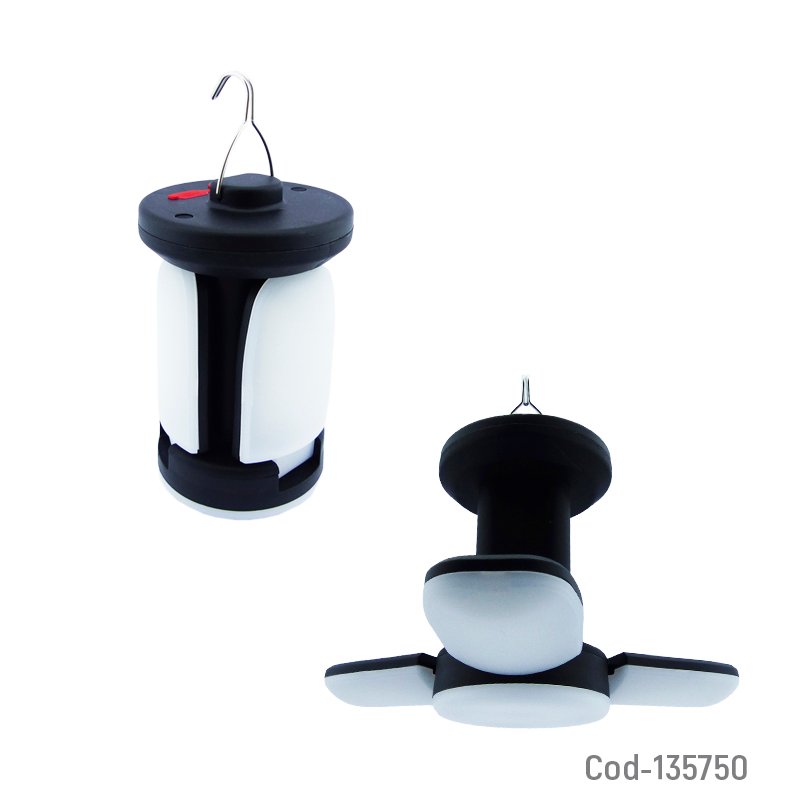 Lampara led 3 aspas de 140 watt modelo z03 para colgar y recargable usb. mayorista — imagen 2