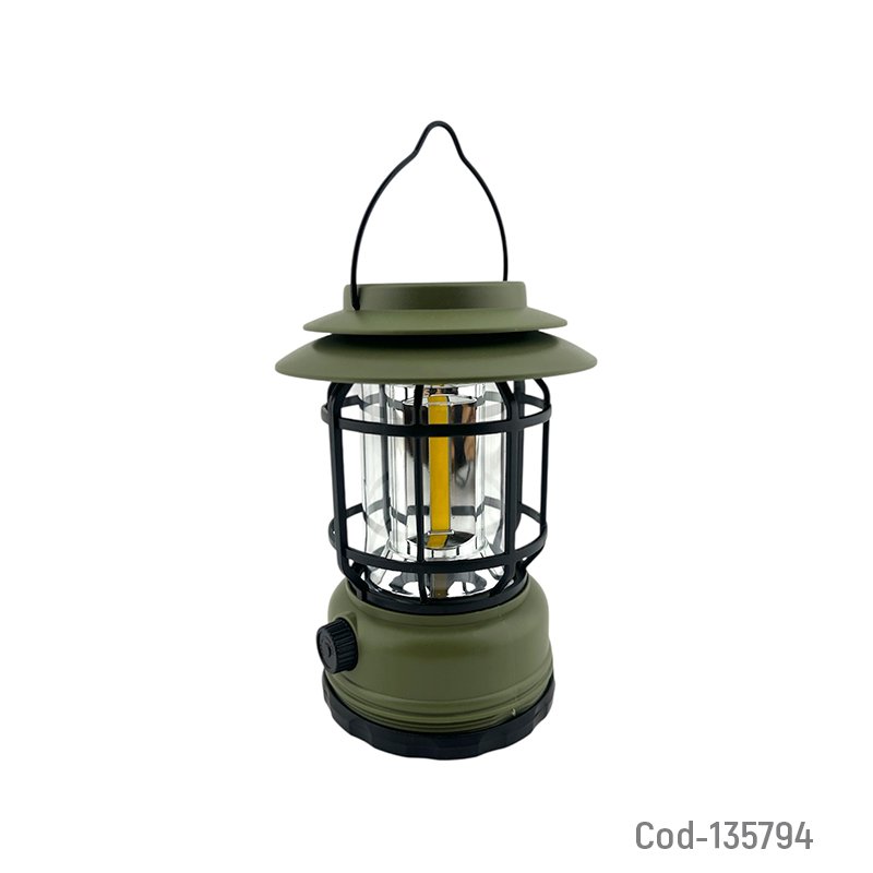 Farol LED Solar Modelo ZJ-1990T Con Dimmer, Recargable Por USB De Luz Blanca. 25 cm x 10 cm por mayor en Chile