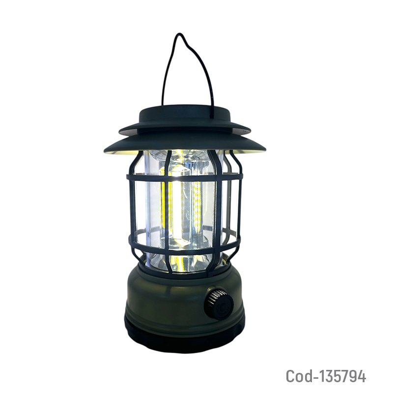 Farol led solar modelo zj-1990t con dimmer, recargable por usb de luz blanca. mayorista — imagen 3