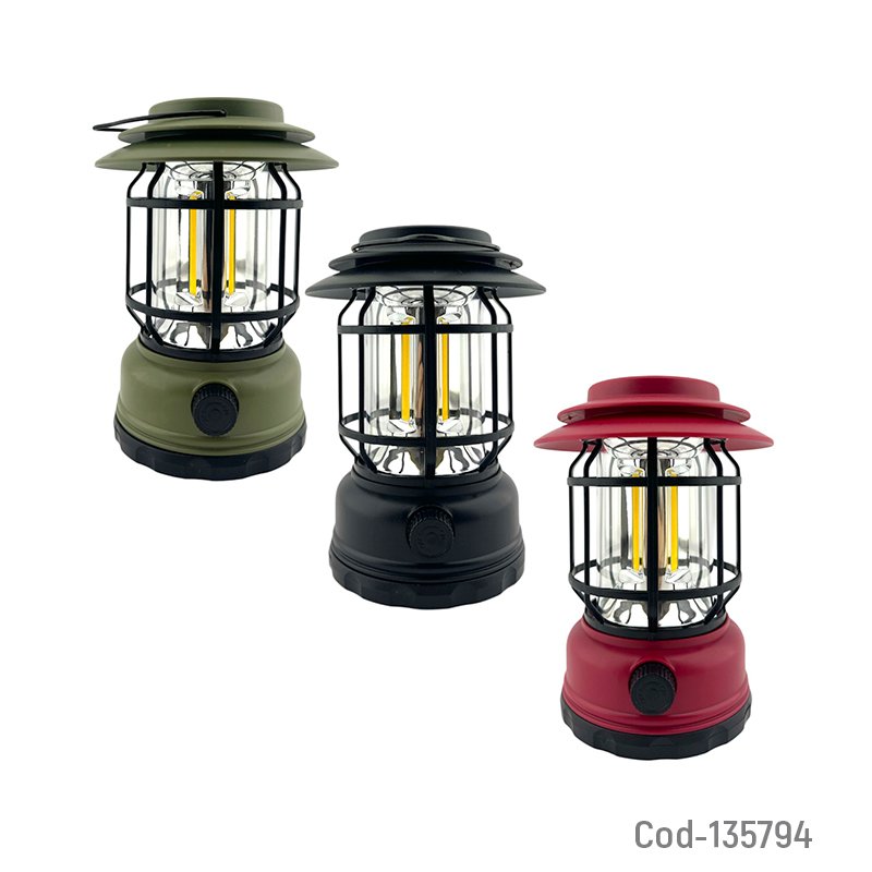 Farol led solar modelo zj-1990t con dimmer, recargable por usb de luz blanca. mayorista — imagen 4