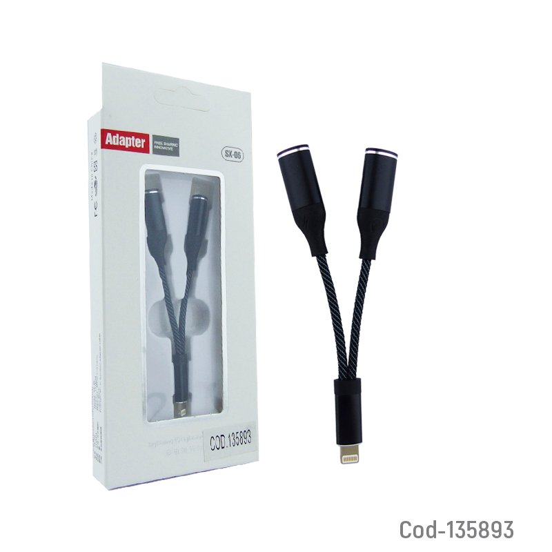 Cable adaptador bluetooth iphone a jack hembra y iphone cargador. - pack de 10 unidades mayorista — imagen 4