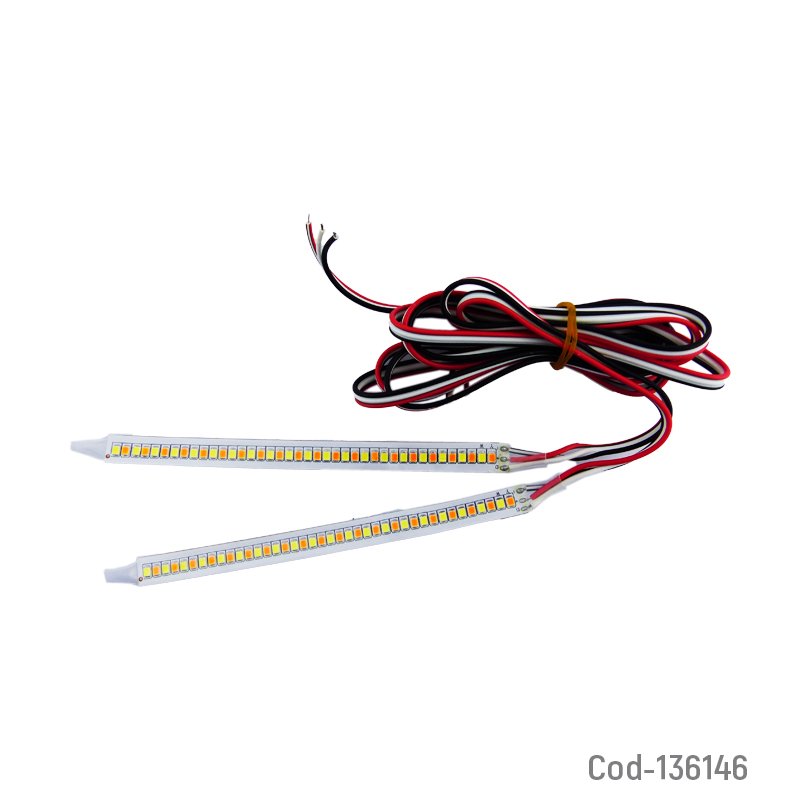 Tira led intermitente para espejo retrovisor de auto, duo color. - pack de 10 unidades mayorista — imagen 3