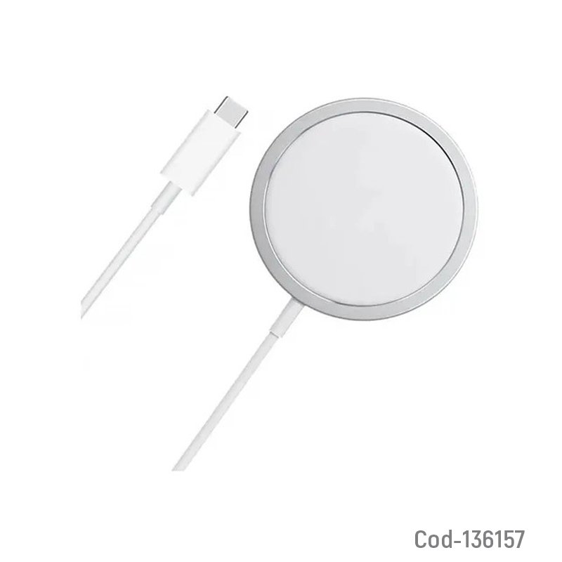 Cargador inalambrico redondo type-c para smartphone - pack de 10 unidades mayorista — imagen 2