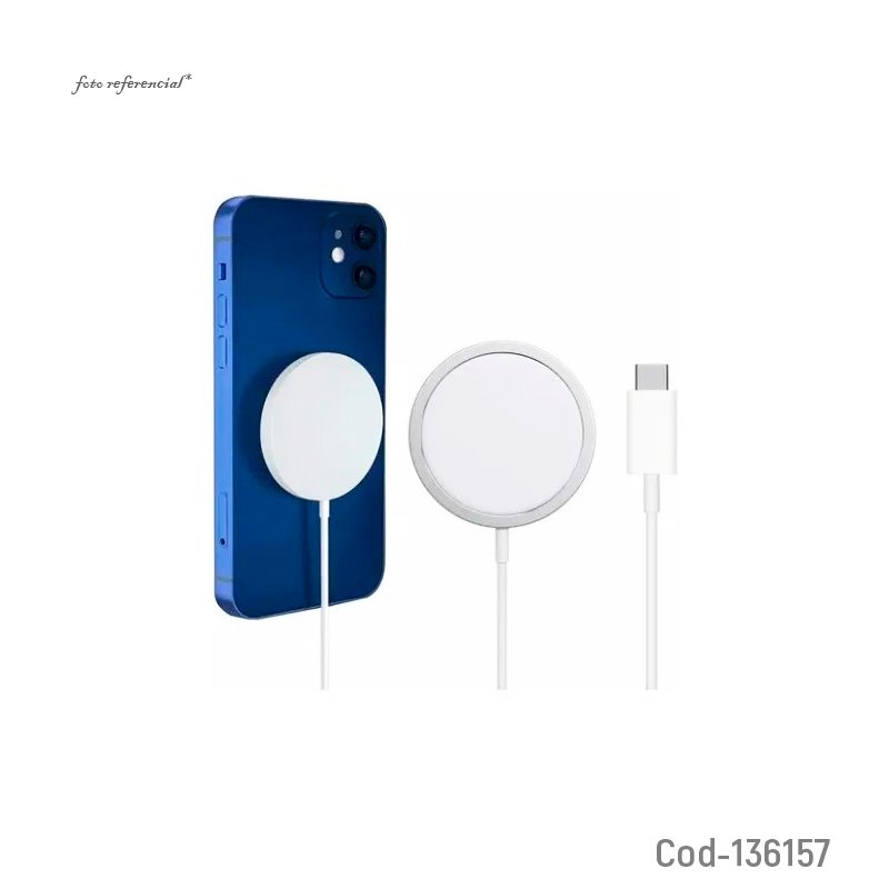 Cargador inalambrico redondo type-c para smartphone - pack de 10 unidades mayorista — imagen 3