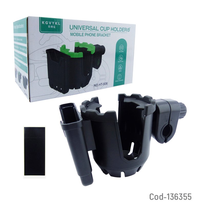 Porta smartphone y porta vaso para bicicleta modelo ht-506 mayorista — imagen 3