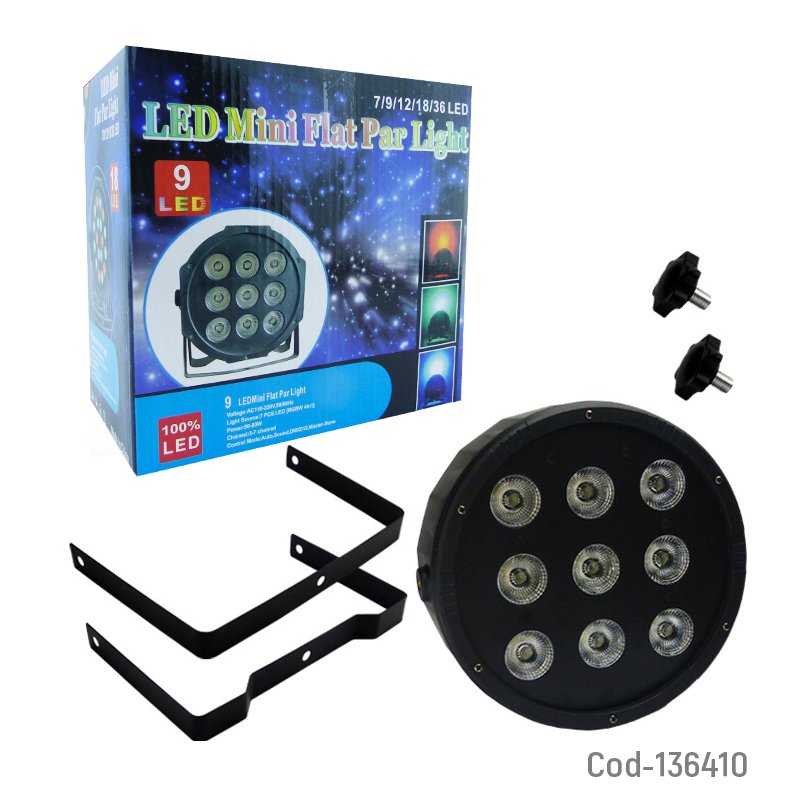 Luz disco de 9 led rgb con dmx mayorista — imagen 4