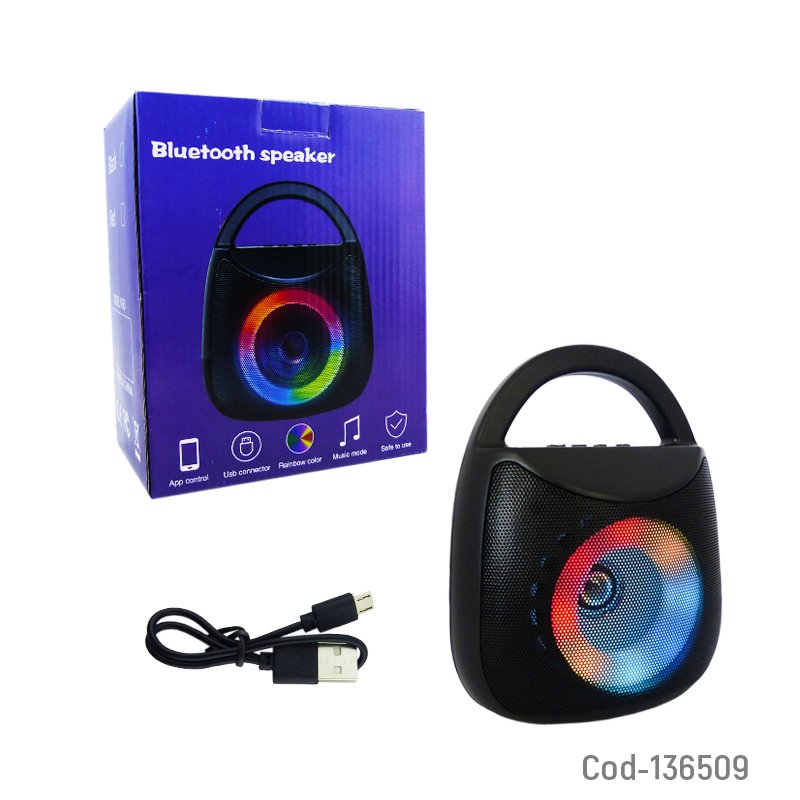 Parlante bluetooth mini de 3” modelo y-50 rgb. mayorista — imagen 4