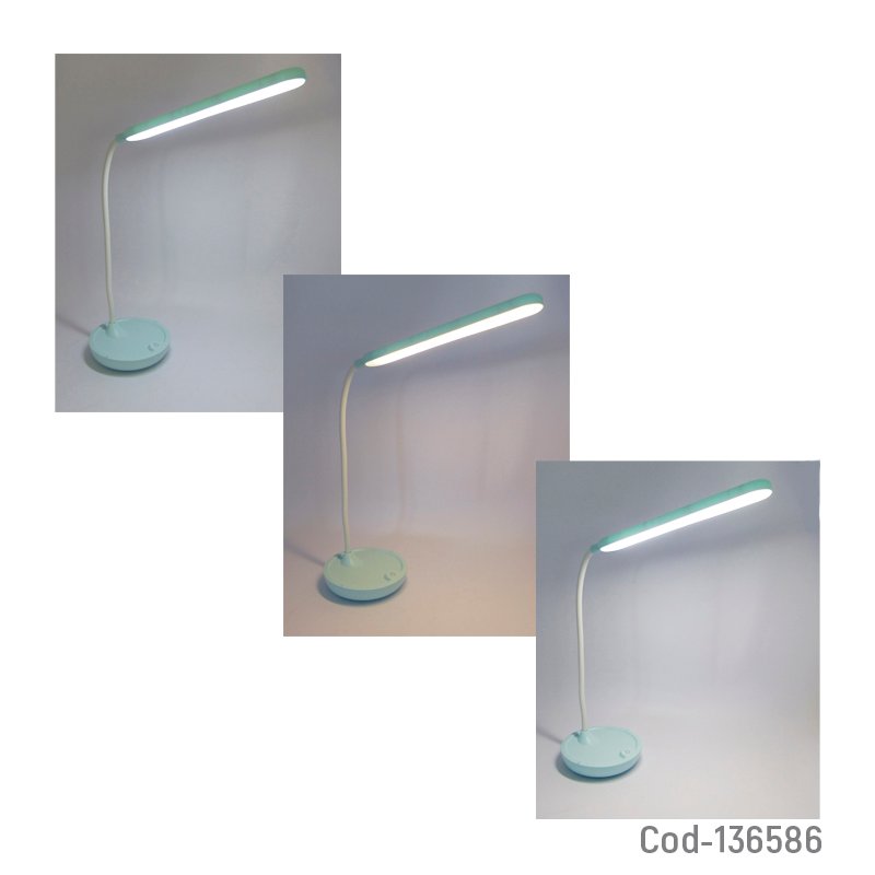 Lampara led touch recargable, con base. mayorista — imagen 2