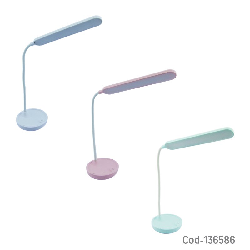 Lampara led touch recargable, con base. mayorista — imagen 3