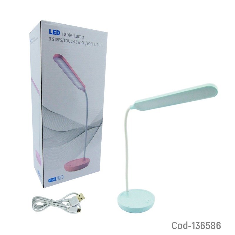 Lampara led touch recargable, con base. mayorista — imagen 4