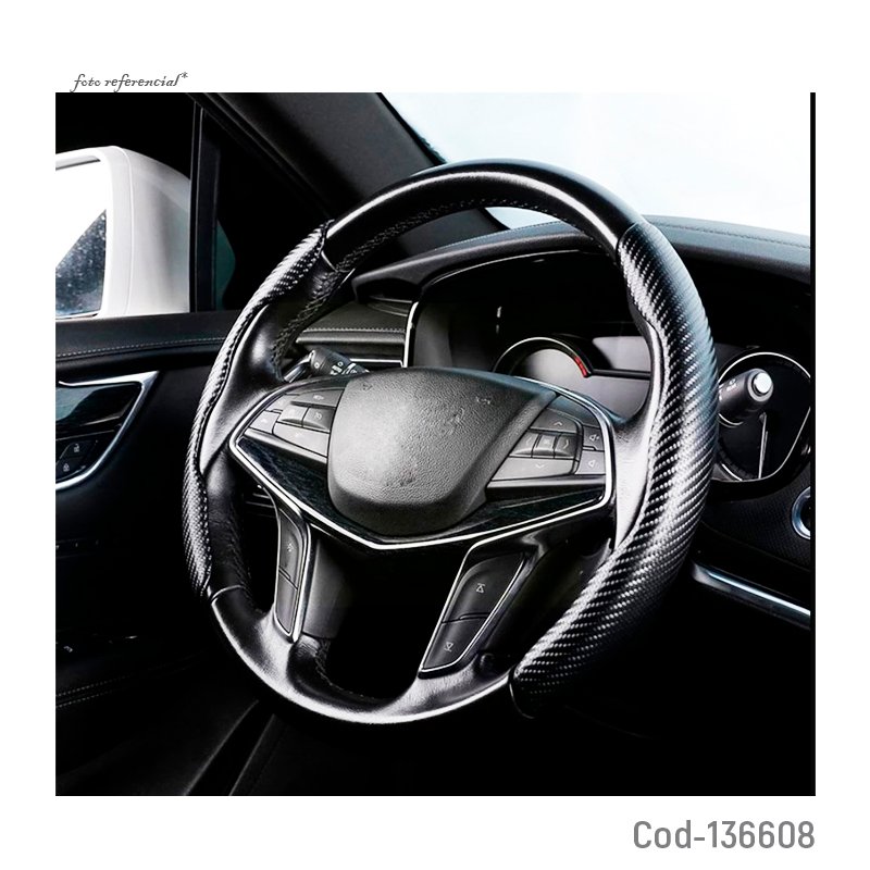 Cubre volante para auto tipo carbon. mayorista — imagen 3