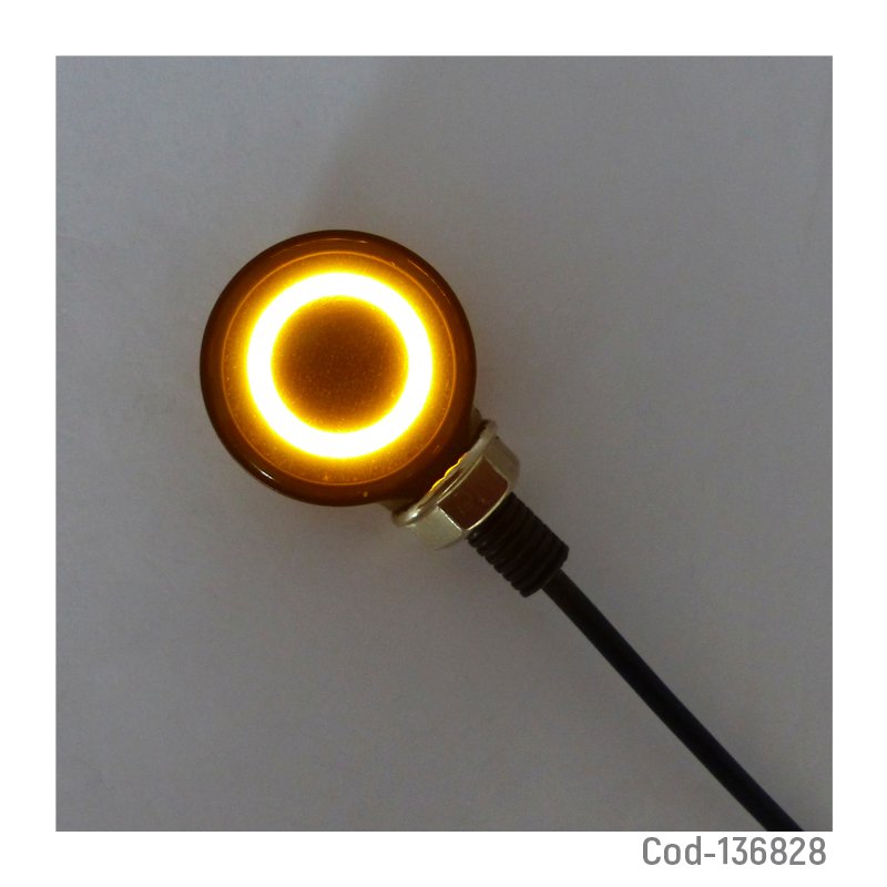 Intermitente led para moto de luz ambar, marca ayc. set x 2. - pack de 10 unidades mayorista — imagen 2