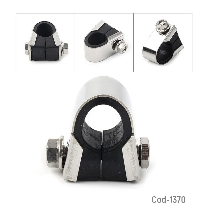 Soporte para velocimetro o tacometro de moto. cromado. set x 1 pcs. en bolsa. - pack de 10 unidades mayorista — imagen 2