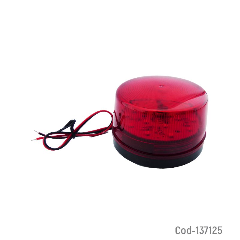 Baliza de 15 led strobo mini de luz roja, 12 volt. - pack de 10 unidades mayorista — imagen 3