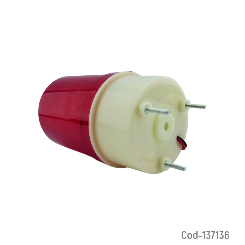 Baliza strobo de 16 led grande con sirena color rojo. mayorista — imagen 2
