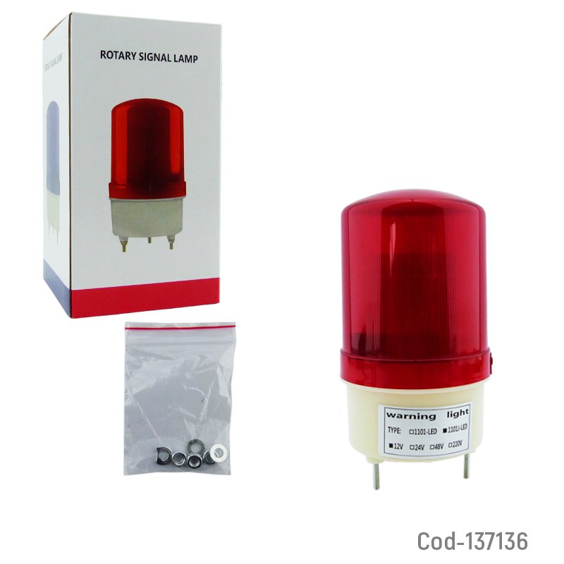 Baliza strobo de 16 led grande con sirena color rojo. mayorista — imagen 4