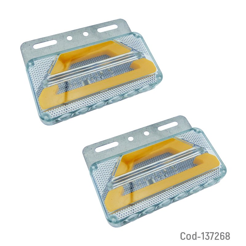 Luz Lateral LED Para Camion De 24Volt 13 cm x 9.8 cm por mayor en Chile