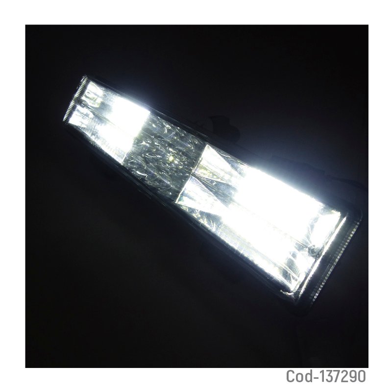 Neblinero barra de 60 led con 7 placas de luz blanca, 12/24 volt. mayorista — imagen 2