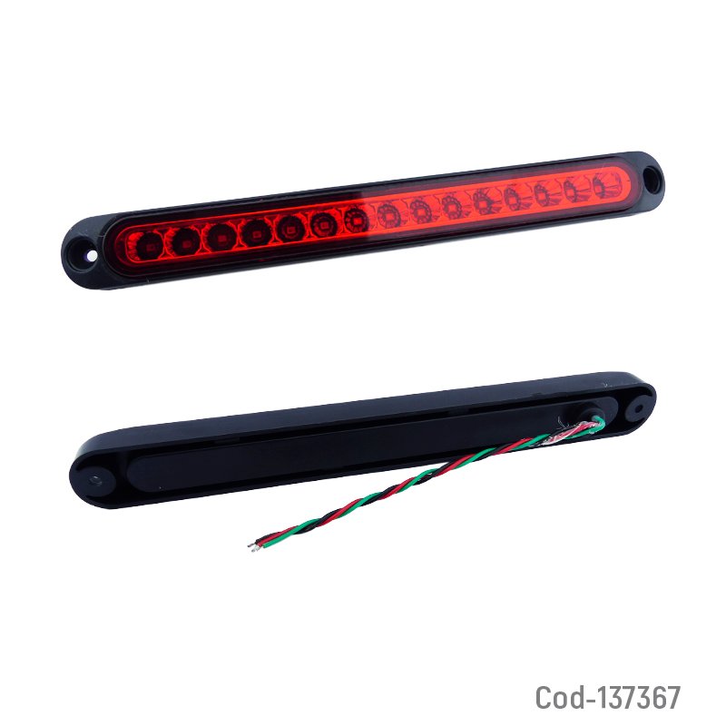 Luz lateral de 15 led para camion set x 2 a 12 o 24 volt de 25 centimetros mayorista — imagen 2