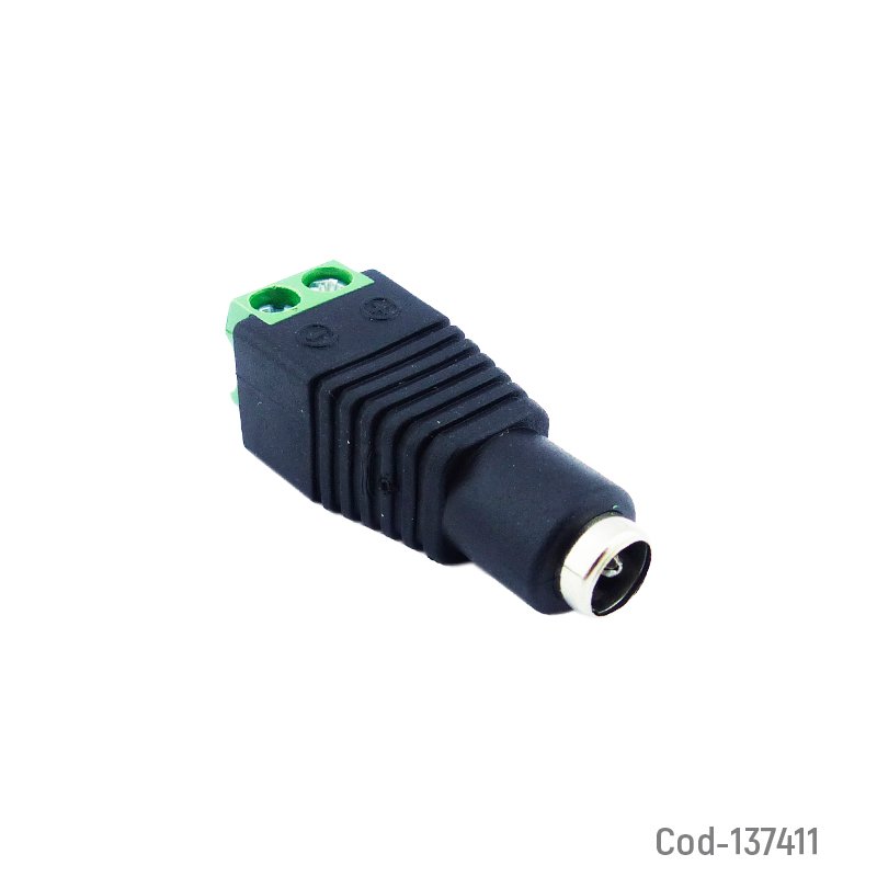 Conector hembra dc de 5.5 x 2.5 mm a terminal para camara de vigilancia - pack de 10 unidades mayorista — imagen 2