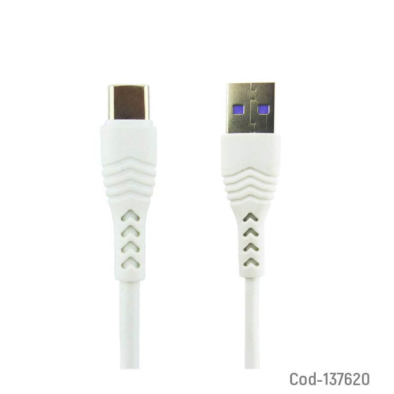Cable usb a type-c de 1 metro, de 5 amp marca abodos modelo as-ds-31c - pack de 20 unidades mayorista — imagen 3