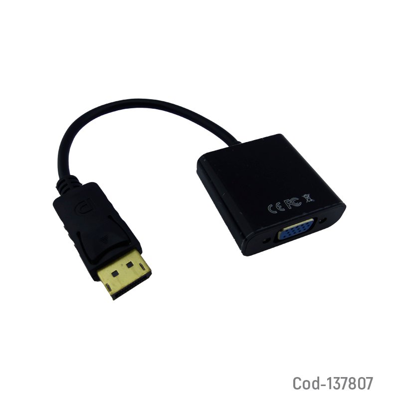 Convertidor de display port a vga hembra en bolsa. - pack de 10 unidades mayorista — imagen 2