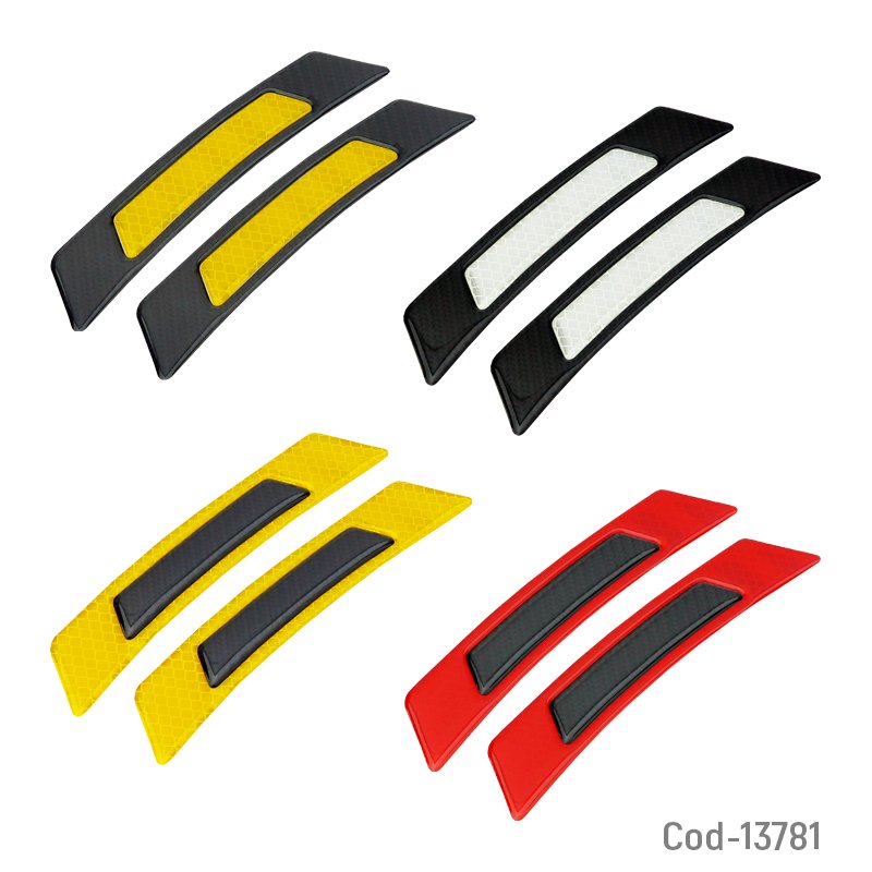 Protectores reflectantes para puerta de auto, set x 2. - pack de 10 unidades mayorista — imagen 3