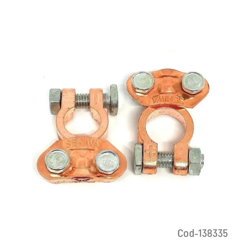 Terminal para bateria, color cobre, set x 2. - pack de 20 unidades mayorista — imagen 2