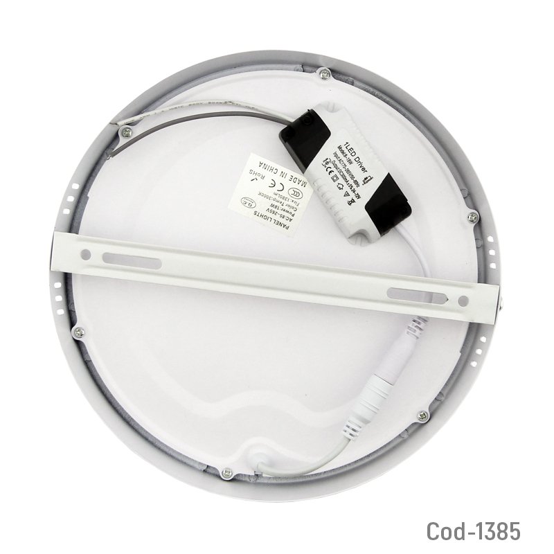 Foco led panel 18 watt, sobrepuesto, luz calida, en caja. - pack de 10 unidades mayorista — imagen 2