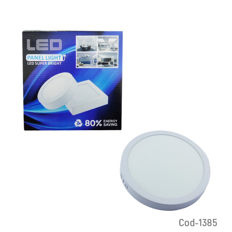 Foco led panel 18 watt, sobrepuesto, luz calida, en caja. - pack de 10 unidades mayorista — imagen 4