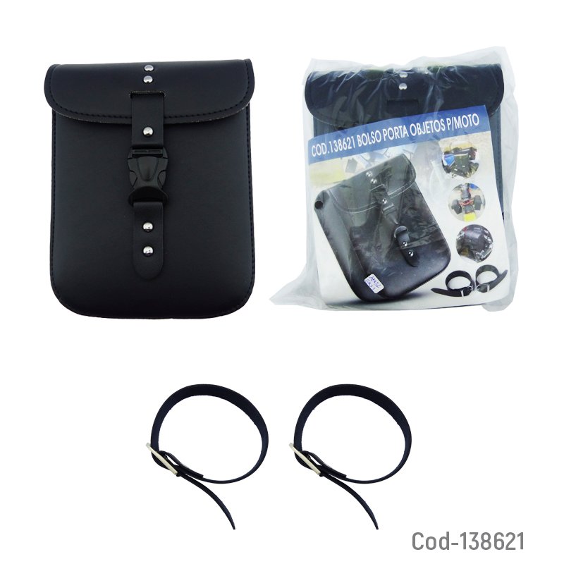 Bolso para moto de cuero, porta objetos. mayorista — imagen 3