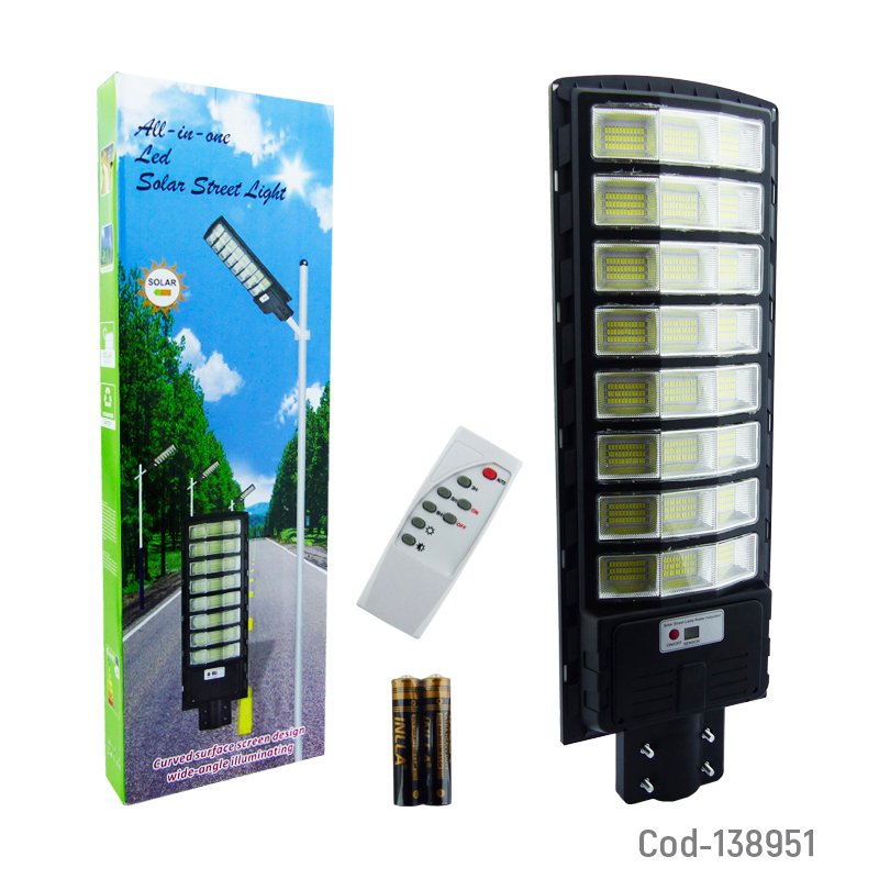 Foco para poste solar de 400 watt con 24 placas y 792 led. mayorista — imagen 4
