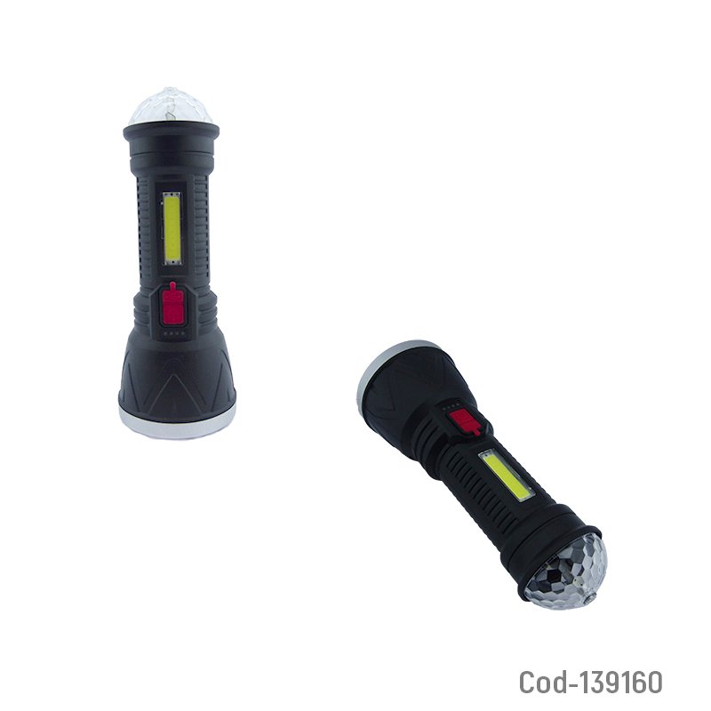 Linterna de 9 led + 1 cob + magic ball rgb modelo cl-w09. mayorista — imagen 2