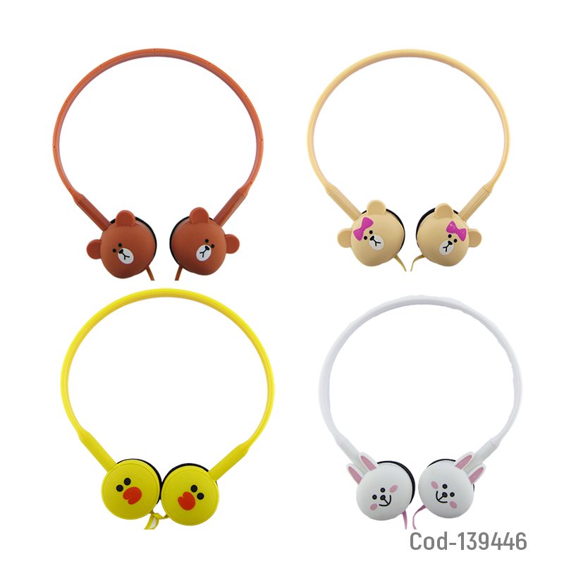 Audifonos para niños con cable y microfono, modelo kn-200. mayorista — imagen 2
