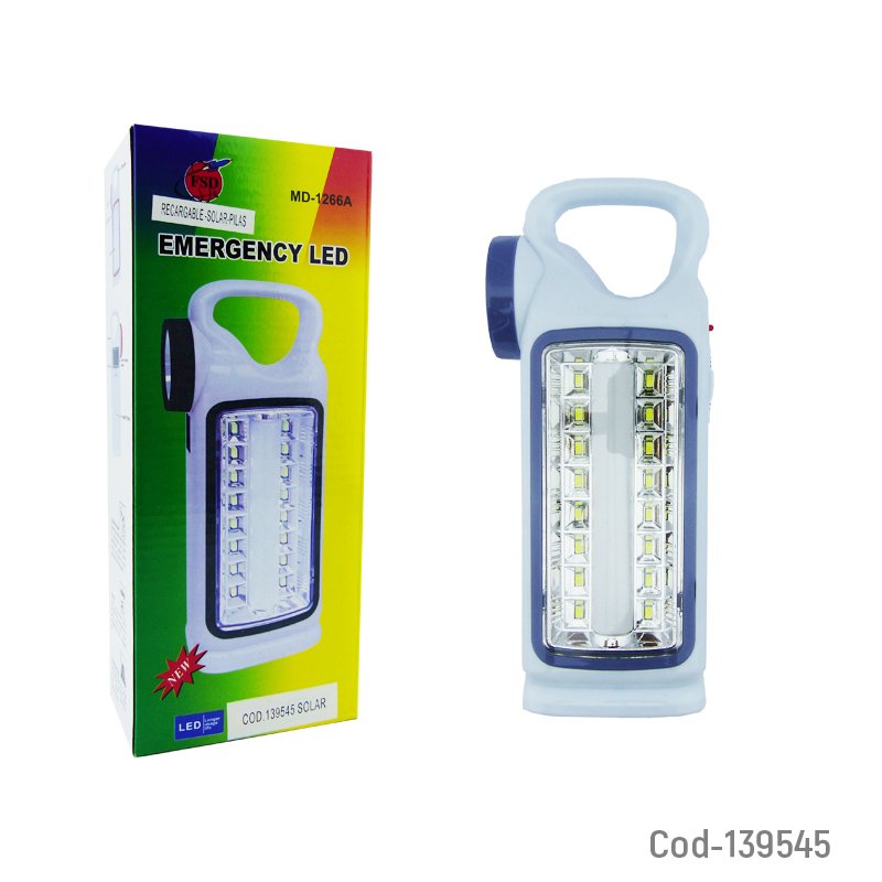 Lampara de emergencia solar modelo md-1266a con 1+16+tubo led recargable. mayorista — imagen 4