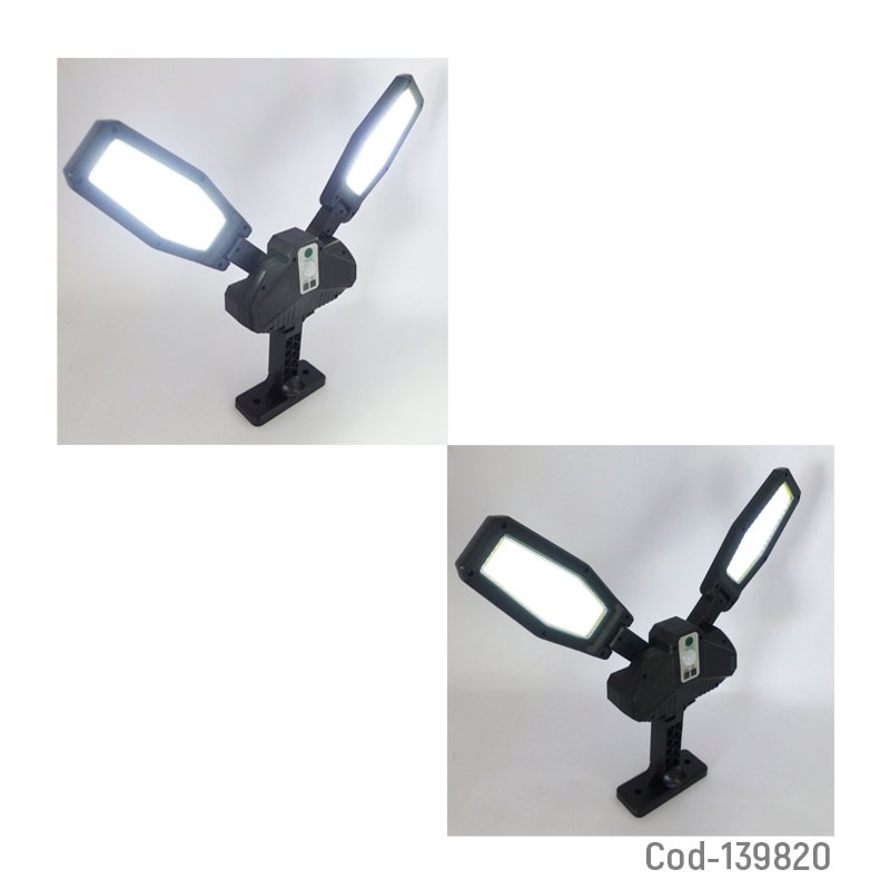 Foco solar con brazo doble con 202 led cob, modelo kxk-988, con control. mayorista — imagen 3